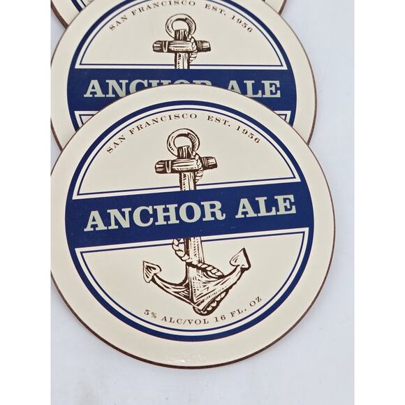 7 Breweriana Nautical Siren's Cidar And Anchor Ale Coasters Excellent - Picture 3 of 9